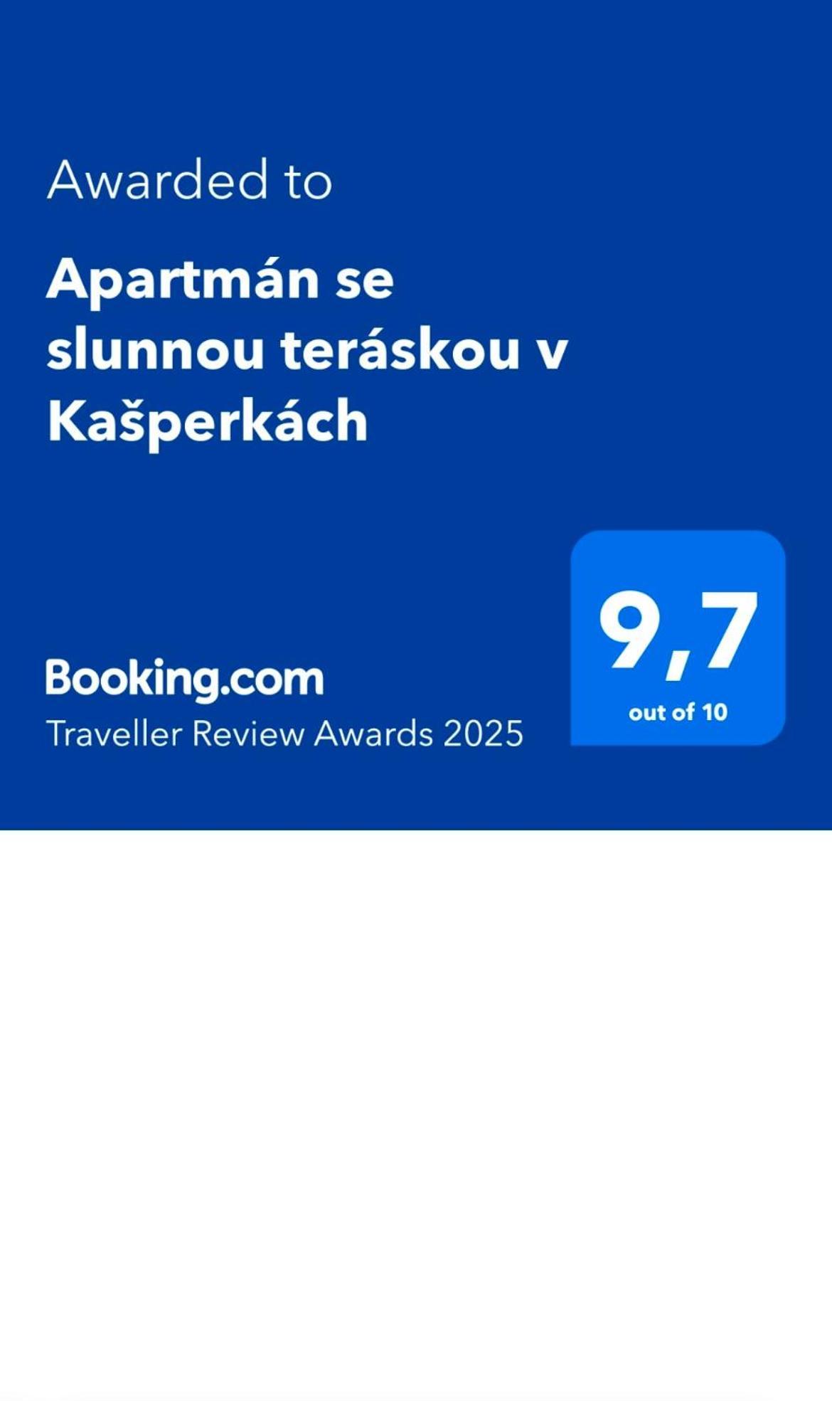 Apartman Se Slunnou Teraskou V Kasperkach Кашперське Гори Екстер'єр фото